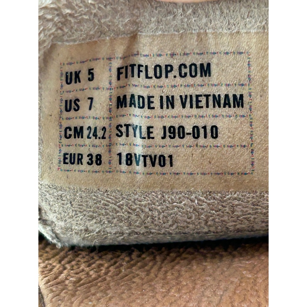 FitFlop Iqushion Ergonomic Fringe Gold Thong‎ Sandals US 7 EUR 38 - Picture 9 of 12